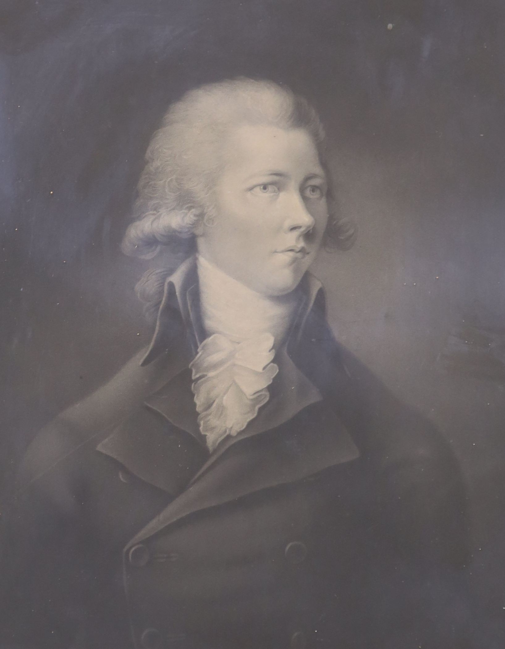 Carson after Eridge, mezzotint, portrait of William Pitt, 1801, 37 x 28cm. and another similar print, 45 x 34cm.